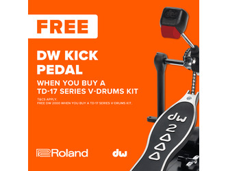 Roland TD-17KV2 All Mesh Drum Kit - Includes Bass Drum Pedal -  EXCLUDING Stool and Sticks 