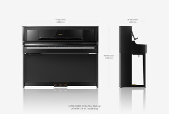 Roland LX706 Digital Piano Authentic Charcoal Black