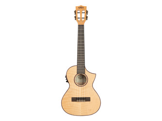 Kala All Solid Flame Maple Cutaway Ukulele with EQ & Bag