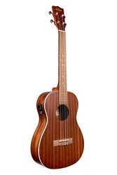 Kala KA-BE Satin Mahogany Baritone Ukulele with Pick Up and Built in Tuner