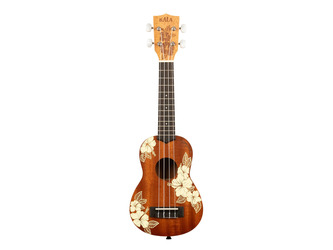 Kala Hibiscus Mahogany Ukulele with Bag