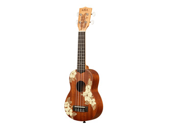 Kala Hibiscus Mahogany Ukulele with Bag