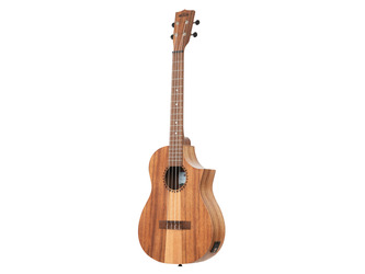 Kala Teak Tri-Top Ukulele with Cutaway & EQ