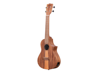 Kala Teak Tri-Top Ukulele with Cutaway & EQ