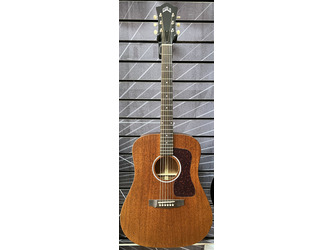 Guild USA D-20 Dreadnought Natural All Solid Acoustic Guitar & Case