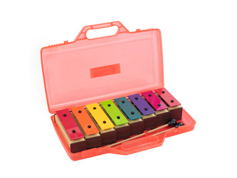 Percussion Plus set of 8 chime bars with case