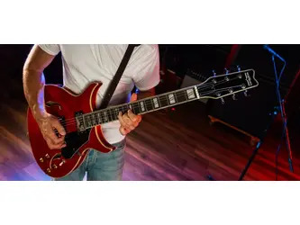 Washburn SH35TR-U Semi-Hollow 6-String Electric Guitar - Trans Red