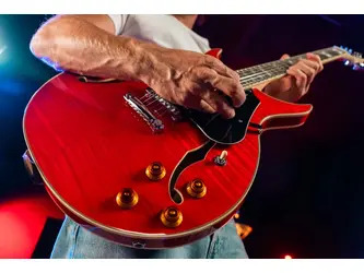 Washburn SH35TR-U Semi-Hollow 6-String Electric Guitar - Trans Red