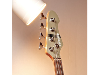 Shergold SBT14 Telstar Standard Bass Guitar - Champagne Gold Gloss