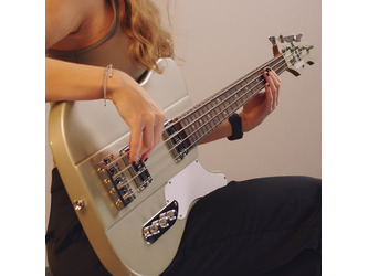 Shergold SBT14 Telstar Standard Bass Guitar - Champagne Gold Gloss