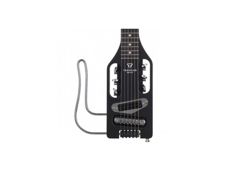 Traveler Guitar Ultra-Light Matte Black Travel Left Handed, Electric Guitar & Case