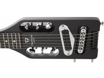 Traveler Guitar Ultra-Light Matte Black Travel Left Handed, Electric Guitar & Case