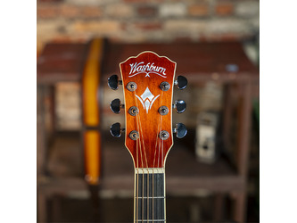 Washburn EA15 Festival Series Mini Jumbo Cutaway Acoustic Electric Guitar. Ice Tea Burst