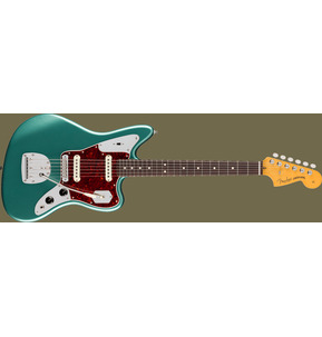 Fender American Professional Classic Jaguar Faded Sherwood Green Metallic incl Gig Bag