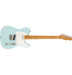 Fender Limited Edition Vintera Road Worn '50s Telecaster Sonic Blue Electric Guitar & Case