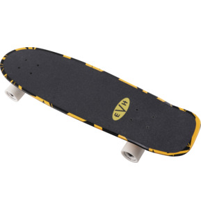 EVH Aluminati Black With Yellow Stripes Skateboard