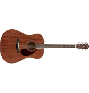 Fender Paramount PM-1 Dreadnought Natural Mahogany All Solid Acoustic Guitar & Case