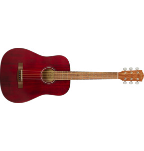 Fender Alternative FA-15 Red 3/4 Scale Acoustic Guitar & Case