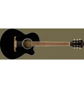 Fender FA-135CE Concert Black Electro Acoustic Guitar 