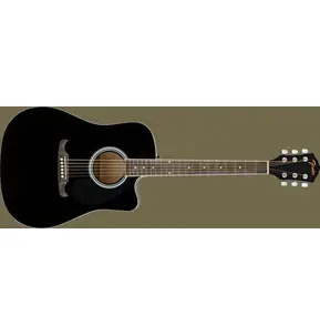 Fender FA-125CE Dreadnought Black Electro Acoustic Guitar 