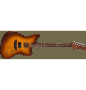 Fender Acoustasonic Standard Jazzmaster - Honey Burst