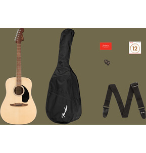 Fender California Redondo Acoustic Guitar Pack - Incl Gig bag, Strap, Picks and Extra Strings