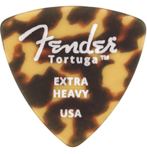 Fender 346 Shape Tortuga Ultem Tortoise Shell Extra Heavy Guitar Pick - Pack of 6
