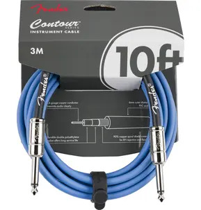 Fender Contour Series Instrument Cables,  Straight/Straight, 10', 