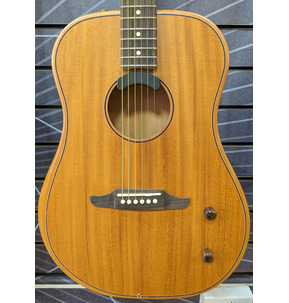 Fender Highway Series Dreadnought All Mahogany Acoustic Electro Guitar Incl Deluxe Gig Bag - B Stock