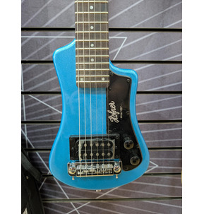 Hofner Shorty Blue Travel Electric Guitar - B Stock