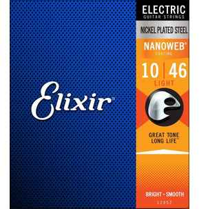 Elixir Electric Strings w/NANOWEB Coating 10-46 Light