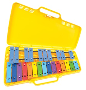 Angel 25 Note AX2503 Glockenspiel, with Case, Coloured Keys