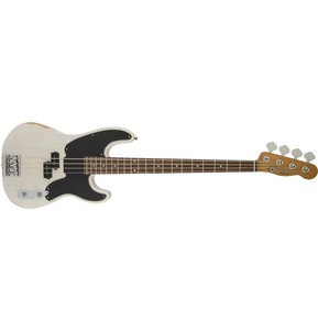 Fender Mike Dirnt Road Worn Precision Bass, White Blonde, Rosewood  -Incl Hardshell Case