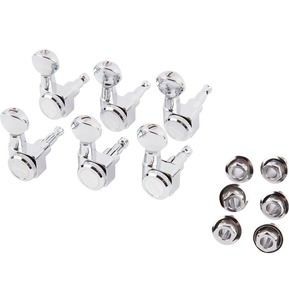 Fender Locking Stratocaster & Telecaster Tuning Machines, Chrome Vintage Buttons