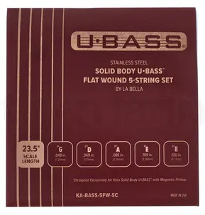 Solid Body U?BASS® Flat Wound 5-String Set