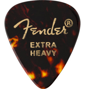 Fender 351 Shape Classic Celluloid Tortoise Shell Extra Heavy Guitar Pick - Pack of 12