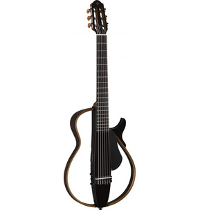 Yamaha SLG200N Silent Translucent Black Electro Nylon Guitar & Case