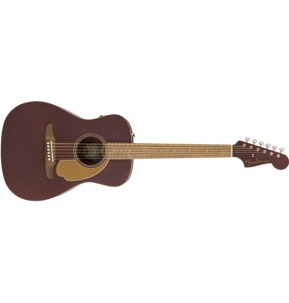 Fender California Malibu Player Burgundy Satin Short-Scale Electro Acoustic Guitar