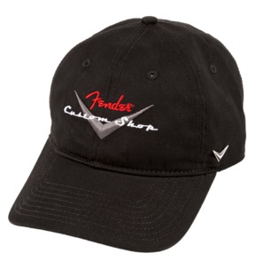 Fender Custom Shop Baseball Cap Hat, Black, One Size Fits Most