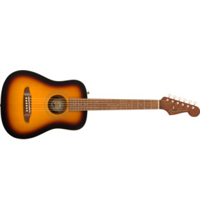 Fender California Redondo Mini Sunburst Short-Scale Acoustic Guitar & Case