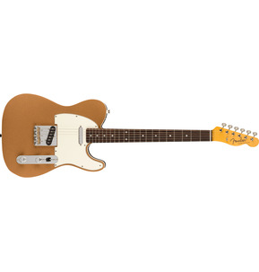 Fender JV Modified '60s Custom Telecaster Firemist Gold Electric Guitar & Case