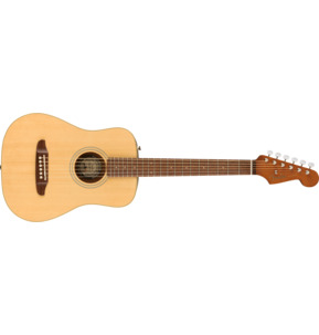 Fender California Redondo Mini Natural Short-Scale Acoustic Guitar & Case