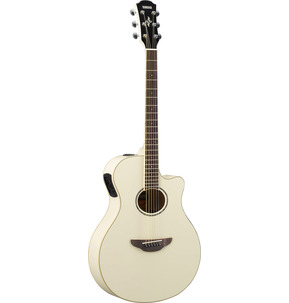 Yamaha APX600 Vintage White Concert Electro Acoustic Guitar