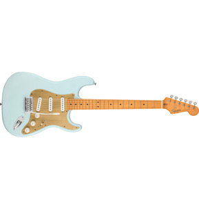 Fender Squier 40th Anniversary Vintage Edition Stratocaster Satin Sonic Blue Electric Guitar 