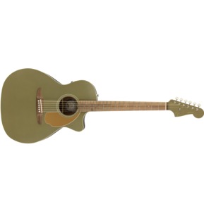 Fender California Newporter Player Olive Satin Electro Acoustic Guitar