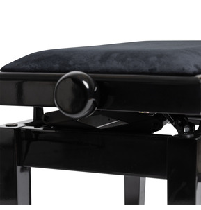 Stagg Hydraulic Piano Bench - Black Polyester 