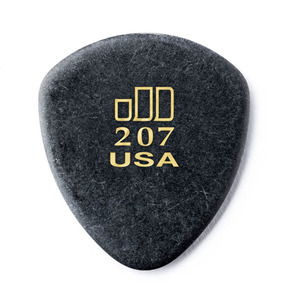 Dunlop Jazztone 207 Polycarbonate Large Round Tip 2.00mm Guitar Pick - Pack of 6