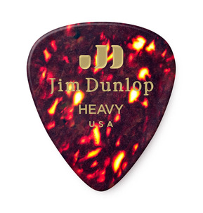 Dunlop Celluloid Tortoise Shell Heavy Guitar Pick - Pack of 12