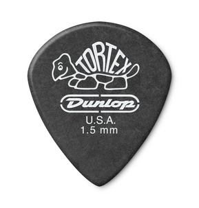 Dunlop Tortex Pitch Black Jazz III 1.50mm Guitar Pick - Pack of 12