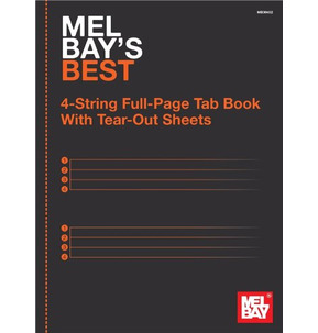 Mel Bay's Best 4-String Full-Page Tab Book